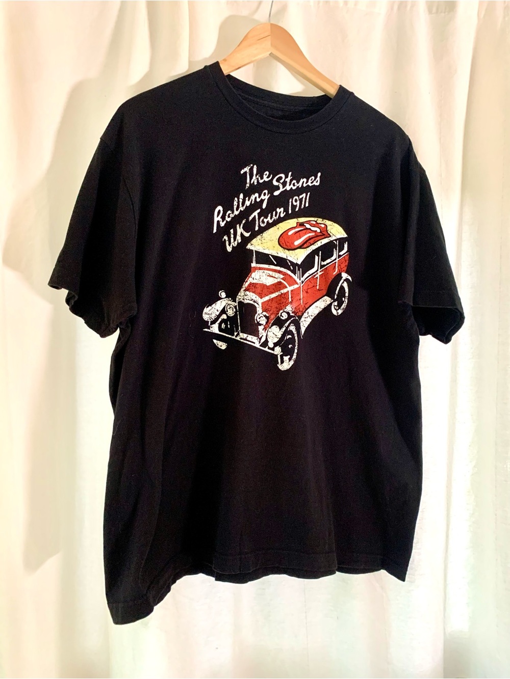 Black Rolling Stones UK Tour 1971 Tee | XL